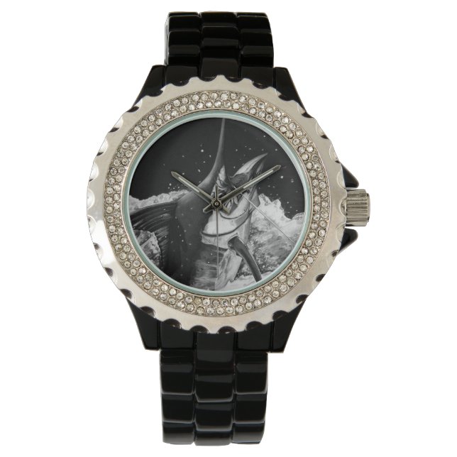 Black & White Marlin Watch (Front)