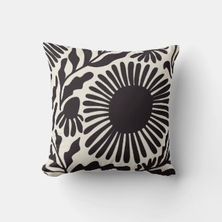 Black & White Matisse Throw Pillow