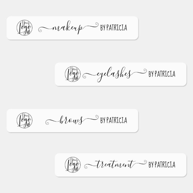 Black white minimalist branding logo Makeup (Group)