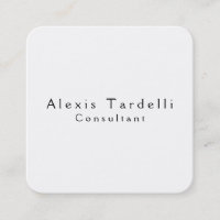 Black & White Minimalist Modern Professional Chic