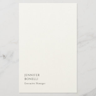 Black white minimalist modern trendy stationery
