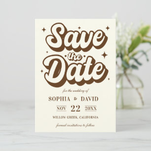 Black & White Minimalist Modern Wedding Save The Date