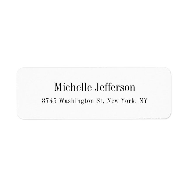 Black & White Minimalist Plain Modern (Front)