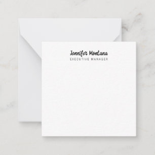 Black & White Minimalist Plain Modern Card