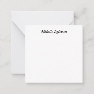 Black & White Minimalist Plain Modern Card