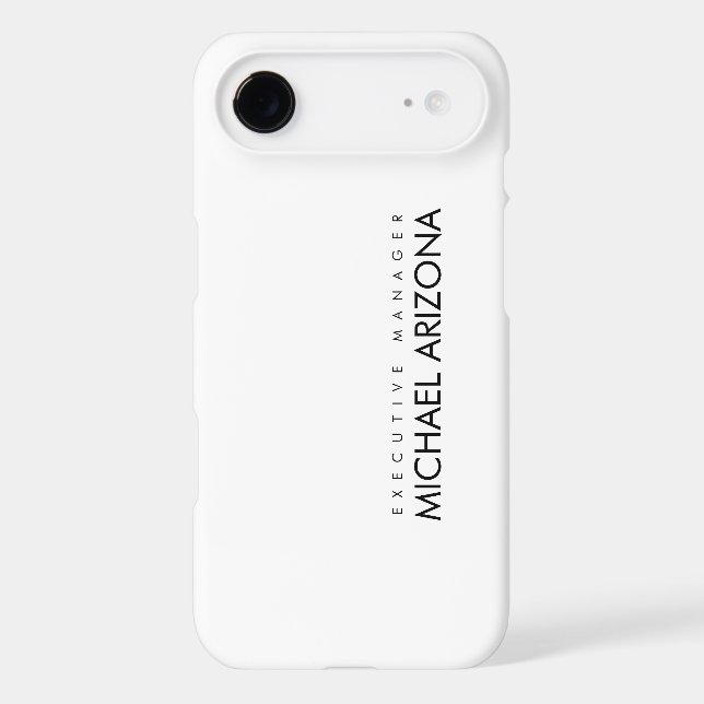 Black & White Minimalist Simple Plain Modern (Back)