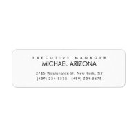 Black & White Minimalist Simple Plain Modern