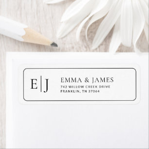 Black & White Minimalist Typography Wedding