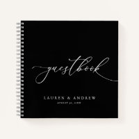 Black & White Minimalist Wedding Guestbook