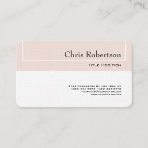 Black & White Mnimalist Plain Simple Modern Business Card