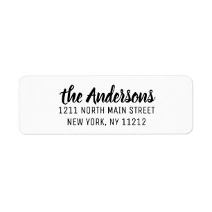 Black White Modern Artsy Cursive Script
