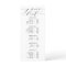 Black & White Modern Calligraphy Price List Salon