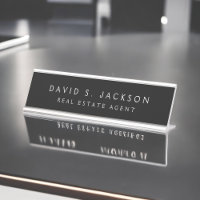 Black White Modern Elegant Professional Classy