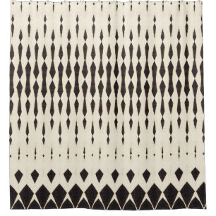 Black white modern geometric pattern