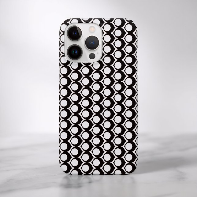 Black White Modern Geometric Pattern (Créateur téléchargé)