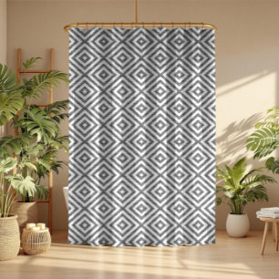 Black & White Modern Geometric Seamless Pattern