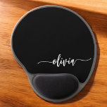 Black White Modern Minimalist Elegant Monogram Gel Mouse Pad<br><div class="desc">Introducing our Black and White Minimalist Modern Monogram Collection: Embrace simplicity and sophistication with our minimalist designs, curated to elevate your style effortlessly. Crafted with a keen eye for modern aesthetics, this collection features sleek black and white designs accentuated by personalized monograms. From chic stationery to versatile accessories, our collection...</div>