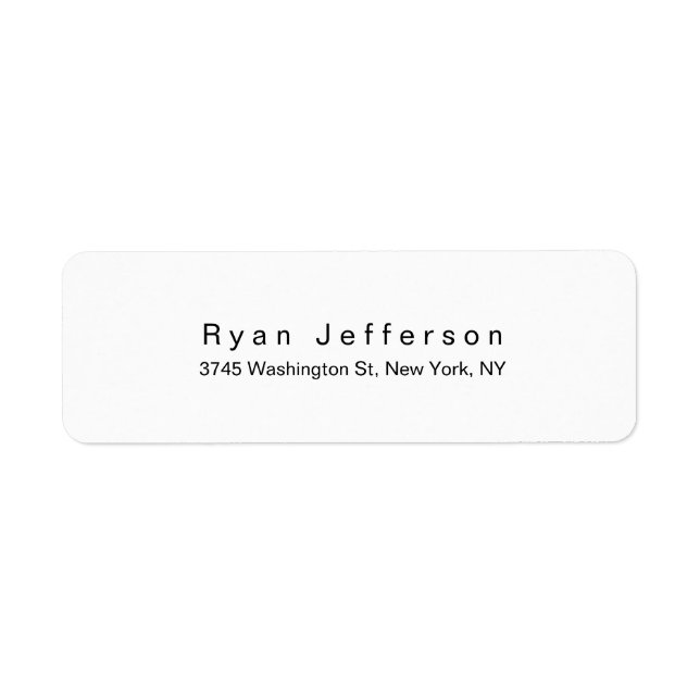 Black & White Modern Minimalist Professional (Front)