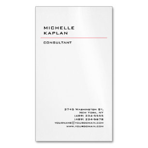 Black & White Modern Professional Exclusive Magnetic Business Card