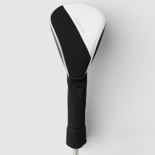 black white modern simple minimalist golf head cover