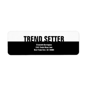 Black White Modern Simple Trend Setter Business
