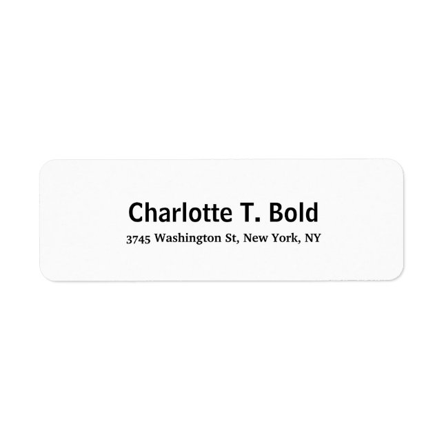 Black White Modern Stylish Trend Elegant Bold Text (Front)