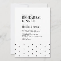 Black & White | Modern Wedding Rehearsal Dinner