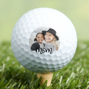Black White Mom Photo Golf Balls