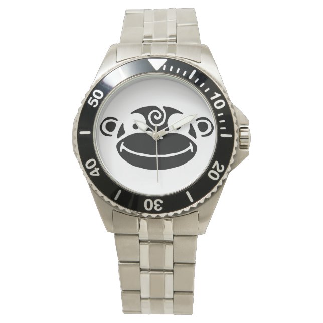 Black & White Monkey Watch (Front)