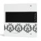 Black White Monogram Damask Wedding Planner