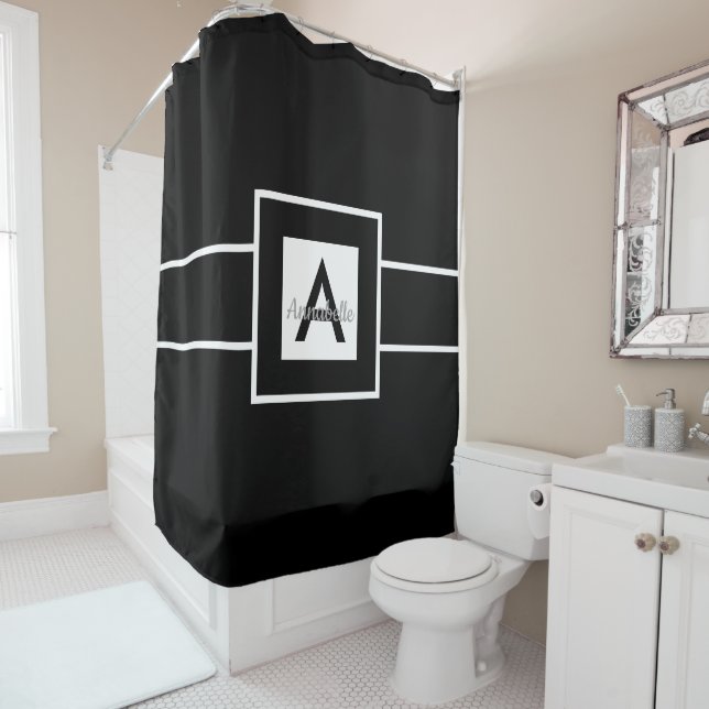 Black White Monogram Personalized (In Situ)