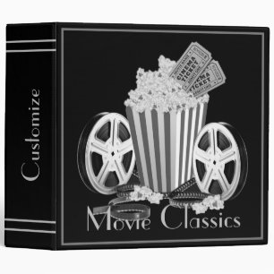 Black & White Movie Classics 3 Ring Binder