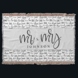Black White Mr and Mrs Married love wedding gift  Throw Blanket<br><div class="desc">Design "Black White Mr and Mrs Married Love Wedding Gift Throw Blanket": 🤵👰 Mr. and Mrs. Throw Blanket: This throw blanket is a perfect wedding gift for the newlyweds. Celebrate their union with a personalized and stylish addition to their home. 💖 Modern Typography: The word "Love" in modern typography takes...</div>