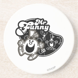 Black & White Mr. Funny Coaster
