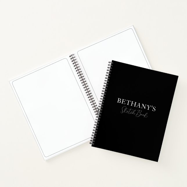 Black & White Name Notebook (Inside)