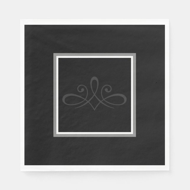 Black & white  napkin (Front)