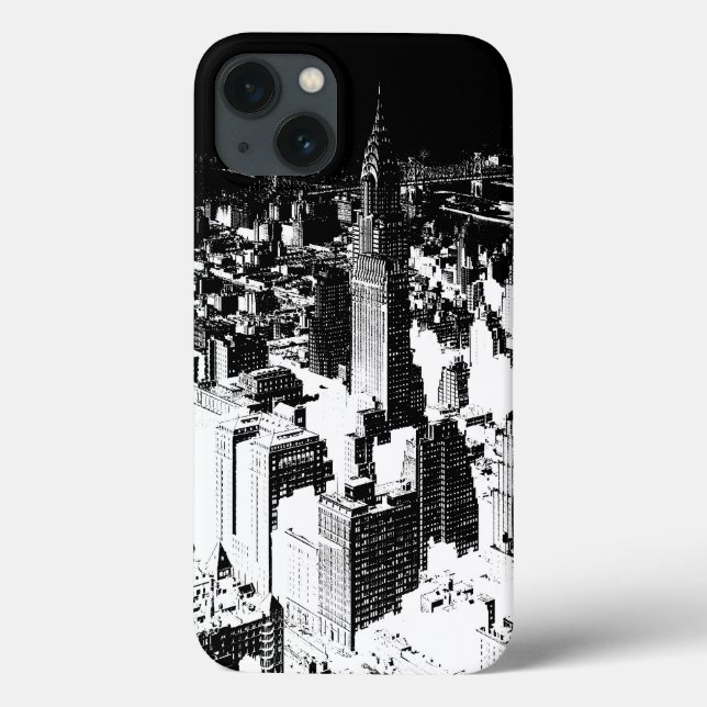 Black & White New York Case-Mate iPhone Case (Back)
