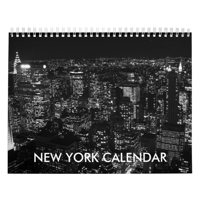 Black White New York City Calendar (Cover)