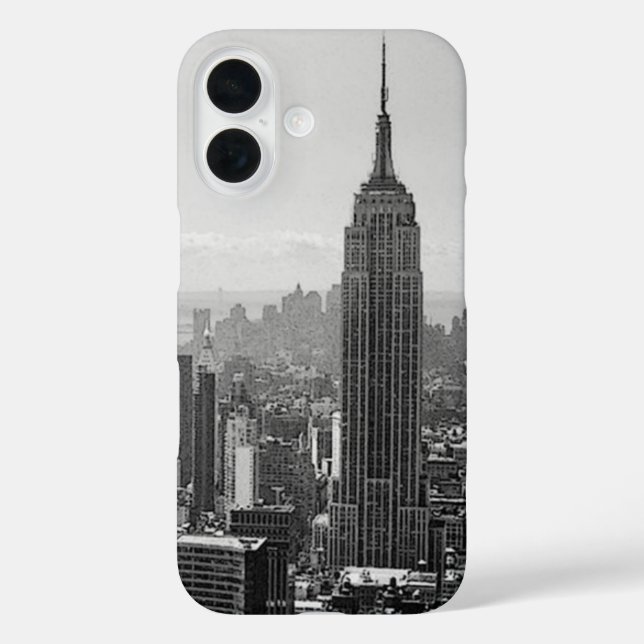 Black & White New York City Case-Mate iPhone Case (Back)
