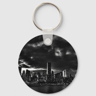 Black & White New York City Keychain