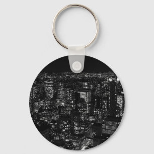 Black & White New York City Keychain