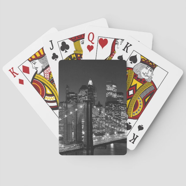 Black & White New York City Playing Cards (Back)