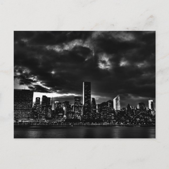 Black & White New York City Postcard (Front)