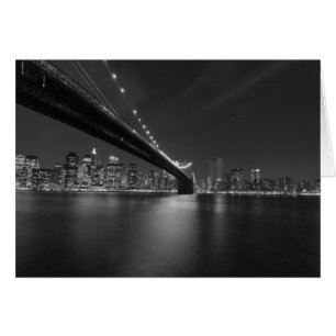 Black White New York City Skyline