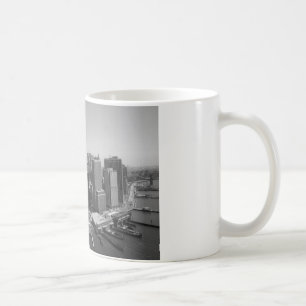 Black White New York City Skyline Coffee Mug
