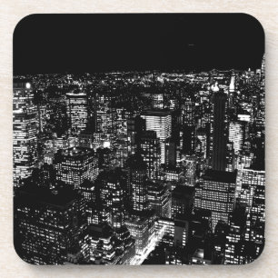 Black & White New York Coaster