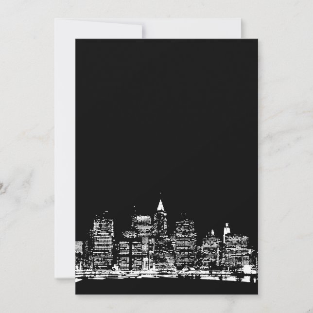 Black & White New York Invitation (Front)