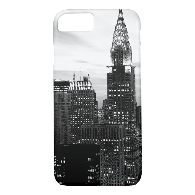 Black & White New York iPhone 7 Case (Back)