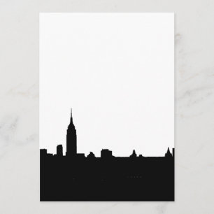 Black & White New York Silhouette Invitation