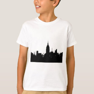 Black White New York Silhouette T-Shirt